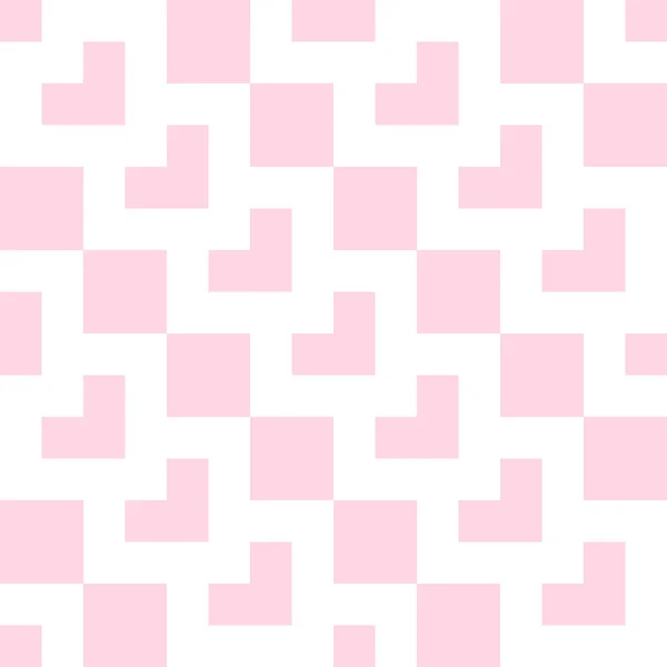 タイルのパステルピンクと白のベクトルパターンやウェブサイトの背景 — ストックベクタ