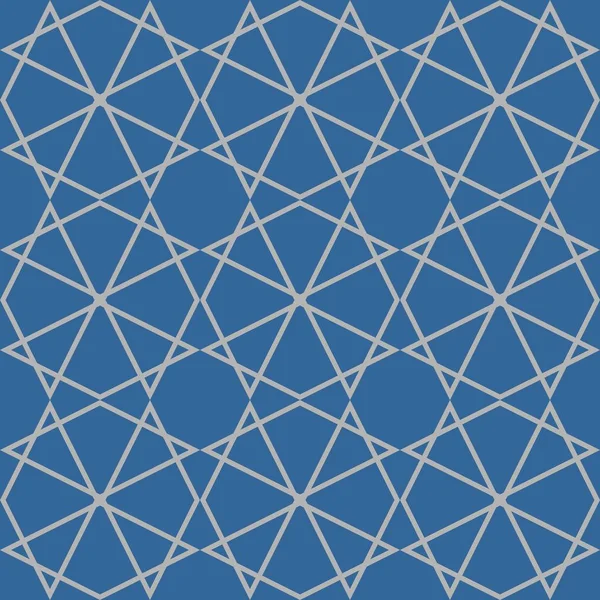 Azulejos gris y azul patrón vectorial — Vector de stock