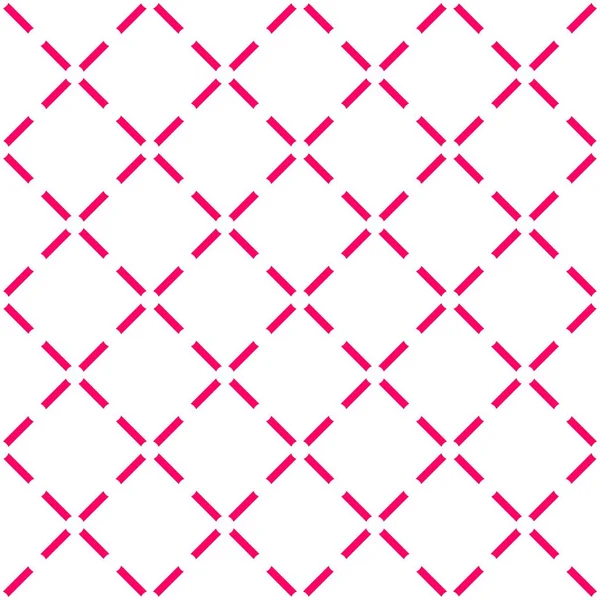 Azulejo patrón vectorial rosa y blanco o fondo acolchado — Archivo Imágenes Vectoriales