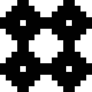 Siyah ve beyaz arkaplan ile döşeme vektör deseni