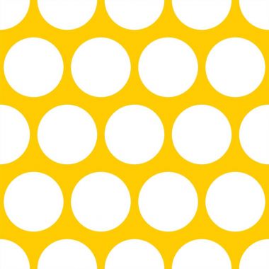 Döşeme vektör deseni Sarı zemin üzerine beyaz noktalar