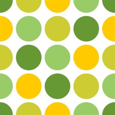 Yeşil zemin üzerinde beyaz benekli döşeme vektör deseni