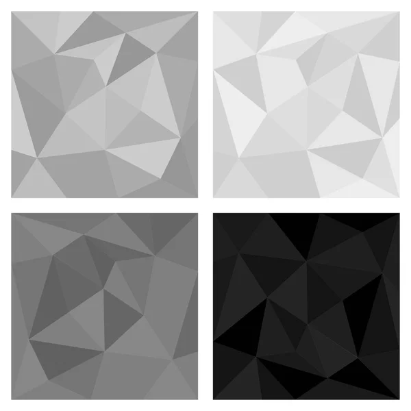 Grauer und schwarzer Dreieck-Vektorhintergrund — Stockvektor