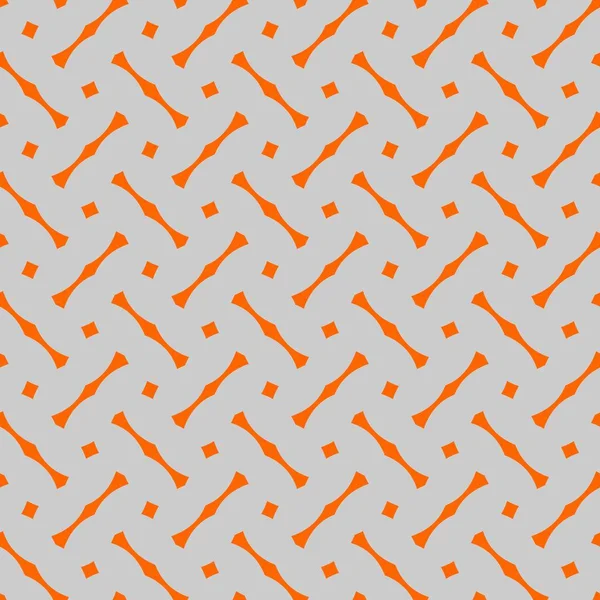 Tile vector pattern with grey and orange background — Stock Vector