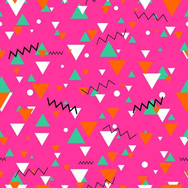 80s or 90s tile pink vector pattern — Stock Vector