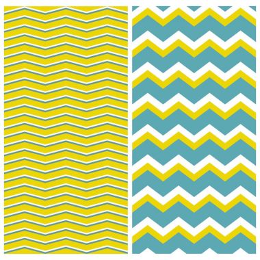 Zig zag arkaplanlı döşeme vektör deseni ayarlandı