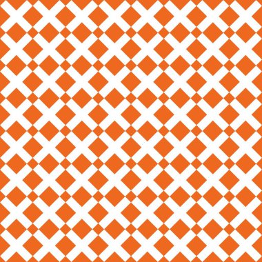 Turuncu ve beyaz x çapraz vektör deseni