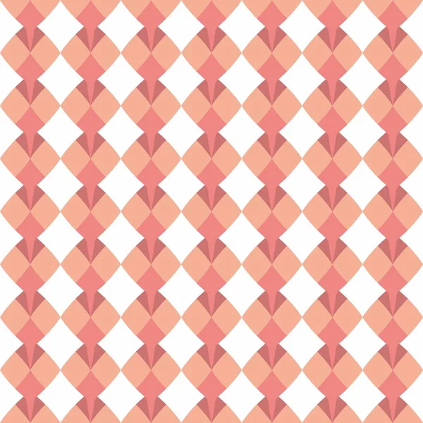 タイルの白地にパステル ピンクの装飾花のベクトル パターン — ストックベクタ