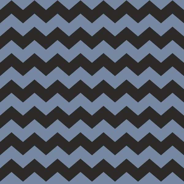 Zig zag chevron black and blue tile vector pattern — Stock Vector