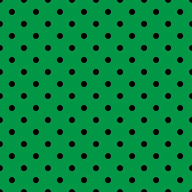 Nane yeşili arkaplanda siyah benekli döşeme vektör deseni