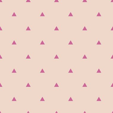  Pembe üçgen döşeme vektör deseni pastel arka planda Yazdır