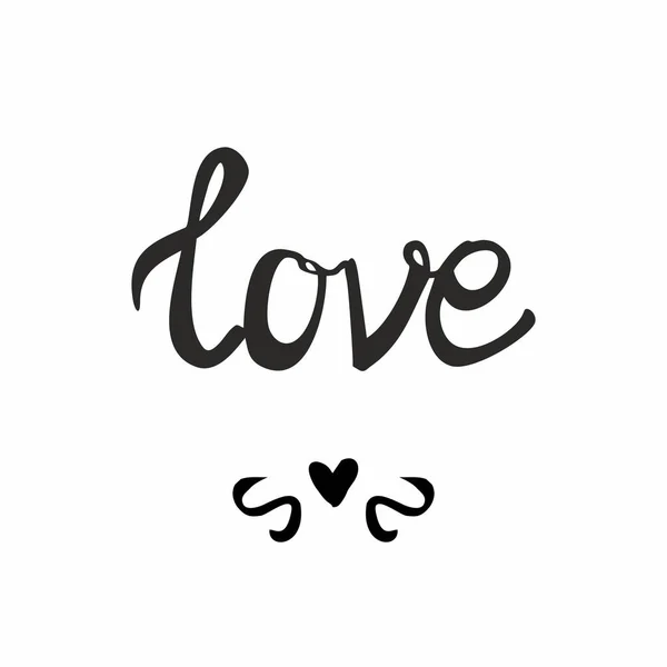 Love Vector Sign Isolated White Background — Stock Vector