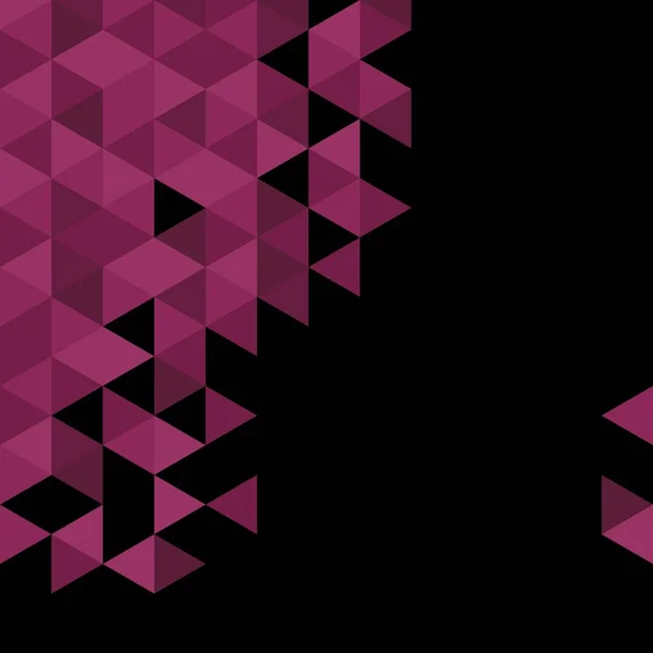Schwarzes Und Violettes Dreieck Hintergrund Oder Vektormuster — Stockvektor