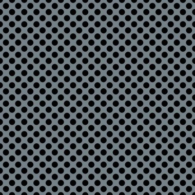 Gri arkaplanda siyah benekli döşeme vektör deseni
