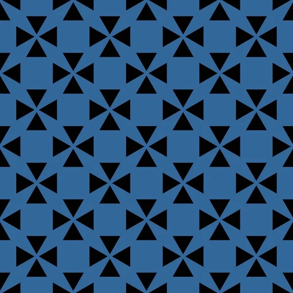 Плитка Черно Синий Векторный Рисунок Бесшовный Фон Веб Сайта — стоковый вектор