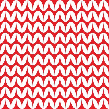 Kiremit kırmızı ve beyaz vektör arka plan desen veya kış örgü