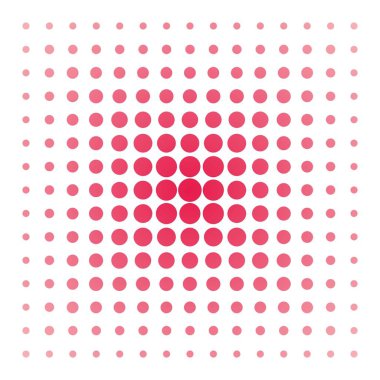 Beyaz vektör arka plan üzerinde pembe nokta