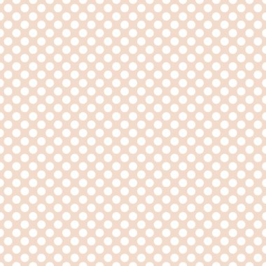 Sorunsuz vektör desen döşemesi pastel pembe arka plan üzerinde beyaz lekeli ile