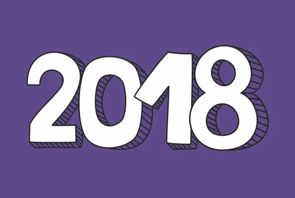 2018 Signo Vectorial Color Del Año Ultra Violeta Fondo — Archivo Imágenes Vectoriales