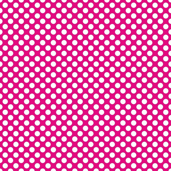 Modèle Vectoriel Tuile Pois Blancs Sur Fond Rose Pastel — Image vectorielle