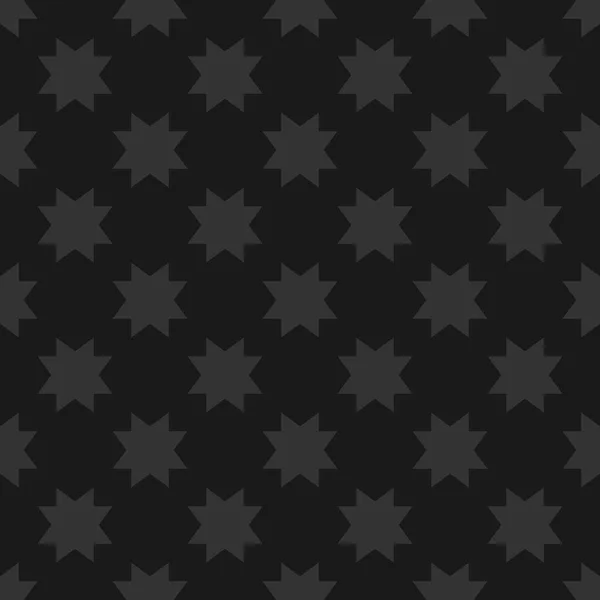 Modèle Vectoriel Tuile Avec Des Étoiles Sur Fond Noir — Image vectorielle