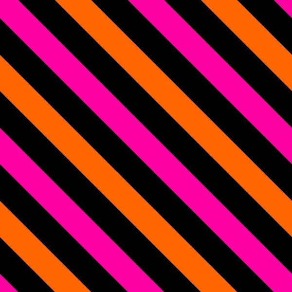 タイル黒 ピンクとオレンジのストライプ ベクトル パターンまたはシームレスな背景 — ストックベクタ