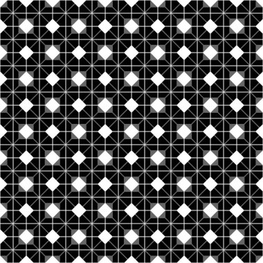 Döşeme siyah ve beyaz vektör deseni