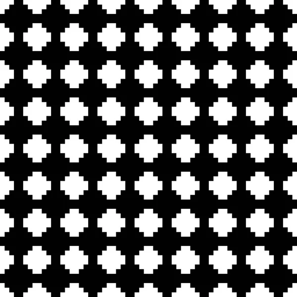 Плитка Черно Белый Фон Векторный Узор — стоковый вектор