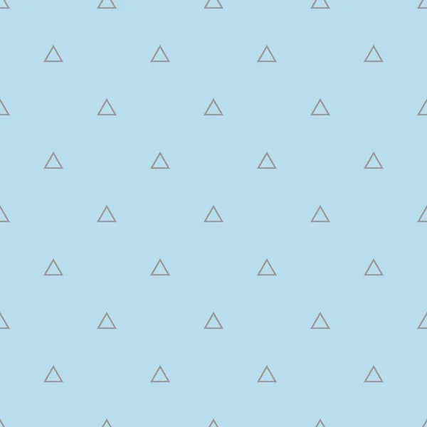 Tegel Vector Blauwe Patroon Met Driehoeken — Stockvector