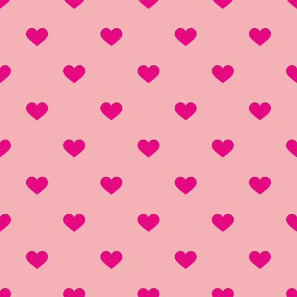 Плитка Милый Векторный Узор Розовыми Сердцами Тротуарном Фоне — стоковый вектор