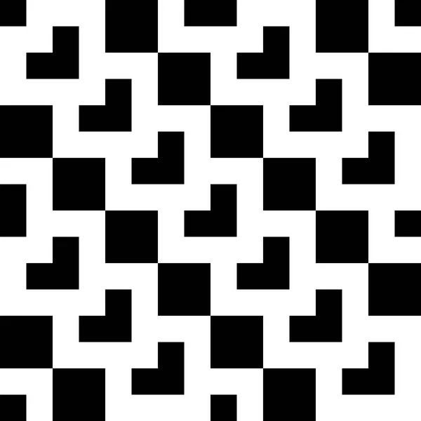 无缝装饰墙纸的黑白线形矢量图案 — 图库矢量图片