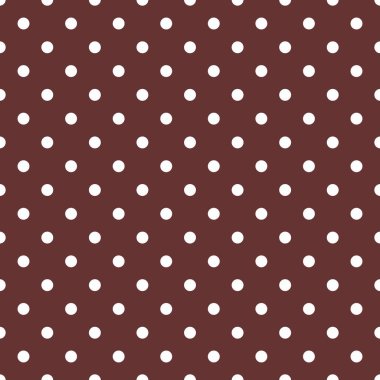 Kahverengi zemin üzerine beyaz lekeli döşeme vektör deseni