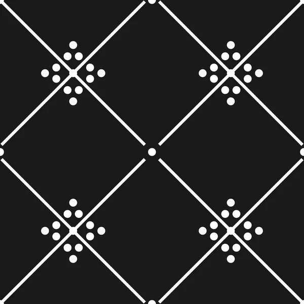 Carrelage Carreaux Sol Décoratifs Noir Blanc Motif Vectoriel Fond Sans — Image vectorielle