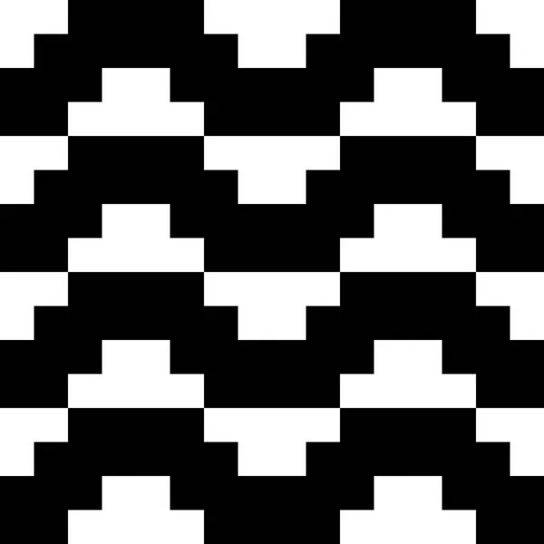 Modèle Vectoriel Tuile Avec Fond Sans Couture Noir Blanc — Image vectorielle