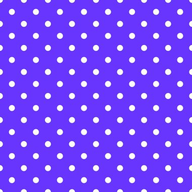 Menekşe arka plan üzerinde beyaz lekeli döşeme vektör deseni