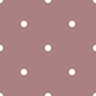 Pembe bir arka plan üzerinde beyaz lekeli döşeme vektör deseni