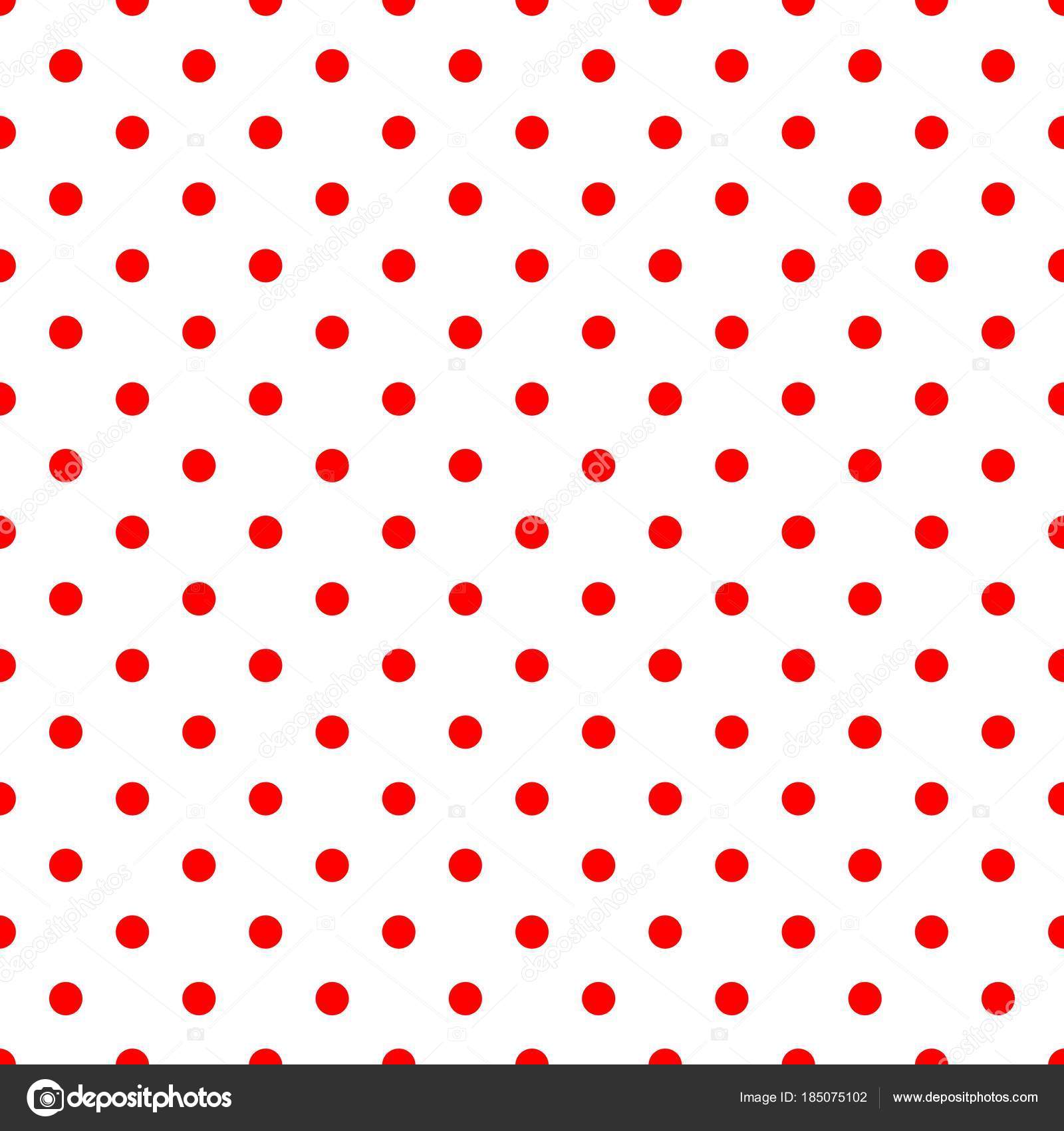Padrão Vetor Telha Com Bolinhas Vermelhas Fundo Branco Vetor de stock de  ©mala-ma 185075102, image size:1600x1700