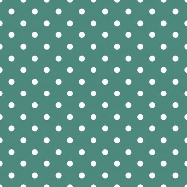 Nane yeşili arkaplanda küçük beyaz benekli döşeme vektör deseni