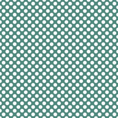 Nane yeşili arkaplanda beyaz benekli döşeme vektör deseni