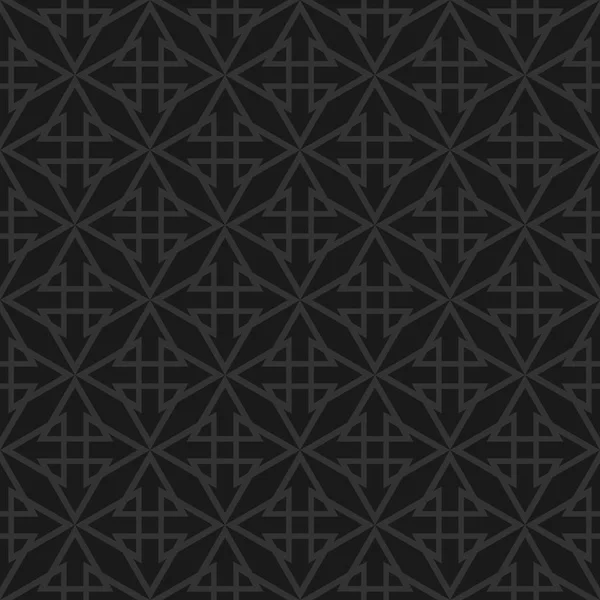 Patrón Vector Azulejos Con Fondo Impresión Negro — Archivo Imágenes Vectoriales