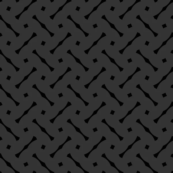 Azulejos Patrón Vectorial Negro Gris Fondo Pantalla Oscuro — Archivo Imágenes Vectoriales