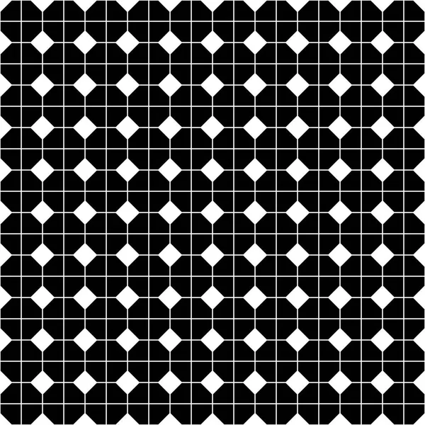 タイル黒と白の背景やベクトルシームレスなパターン — ストックベクタ