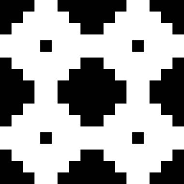 Siyah ve beyaz döşeme arkaplanı veya vektör deseni