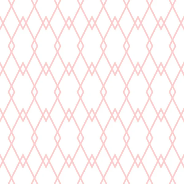 带粉红色和白色背景的瓷砖矢量图案 — 图库矢量图片