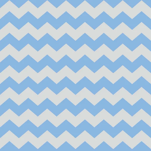 パステル調の青とグレーのジグザグ ジグザグ背景タイル ベクトル パターン — ストックベクタ