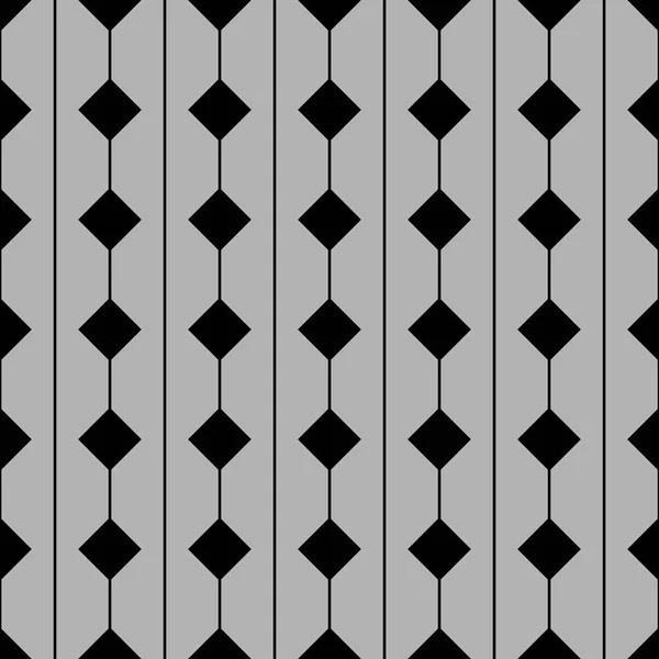 灰色と黒の背景の壁紙とタイルのベクトル パターン — ストックベクタ
