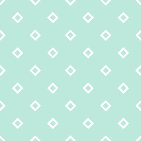 タイル ミント グリーンと白のベクトル パターン — ストックベクタ
