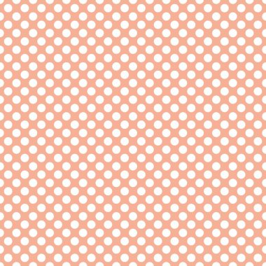 Turuncu arkaplanda beyaz benekli döşeme vektör deseni