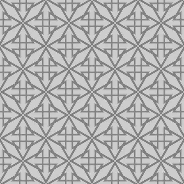 Patrón Vectorial Azulejos Con Impresión Negro Sobre Fondo Gris — Archivo Imágenes Vectoriales