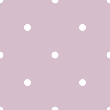 Pastel mor pembe arka plan üzerinde beyaz lekeli vektör desenle döşenir